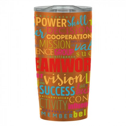 Customized 20 oz. Full Color Himalayan Tumbler - Metallic orange