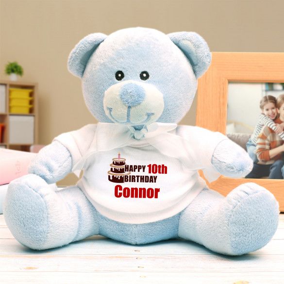 Blue Teddy Bear for Baby | Personalized Blue Bear For Baby