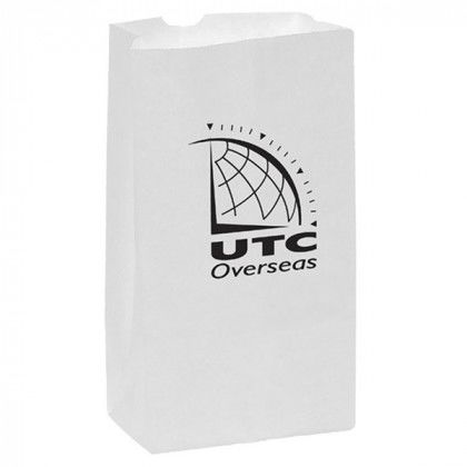 7 x 13 Grocery Bag - White Promotional Custom Imprinted With Logo