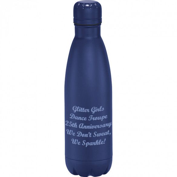 Navy Blue Ultimate Personalized Insulated Water Bottle - 17oz