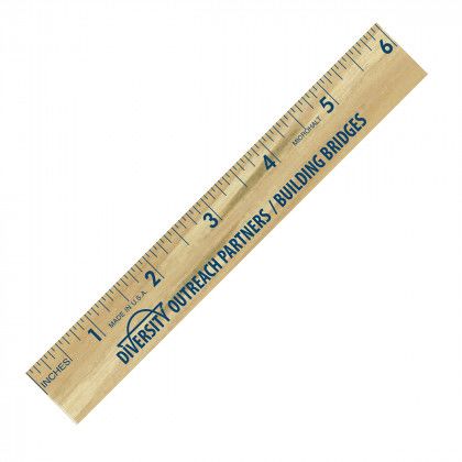 Imprinted 6 Inch MicroHalt Ruler