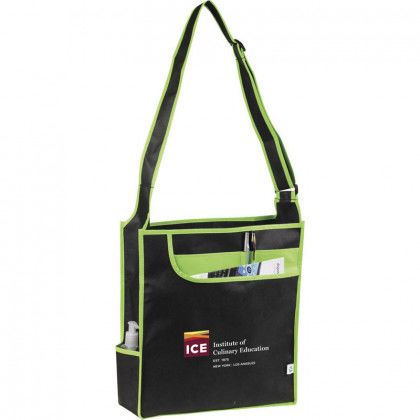 Lime Green Custom Crossbody Conference Bag