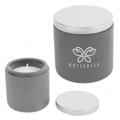 Soy Candle in Gray Cali Clay Cement - Gray