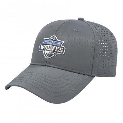 Promotional Perforated Polyester Cap - Gray Promotional Perforated Polyester Cap - Gray