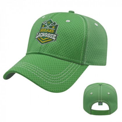 Promotional Soft Textured Polyester Mesh Cap - Green