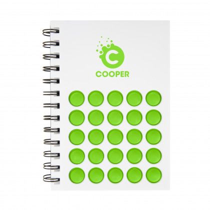 Lime Customized Push Pop Spiral Notebook