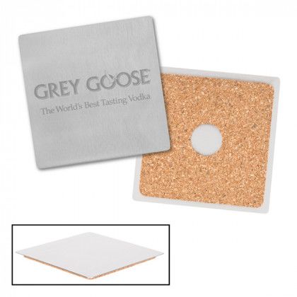 Stainless Steel Square Coasters | Personalized Metal Drink Coasters