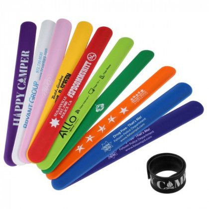 Custom Logo Silicone Slap Bracelet