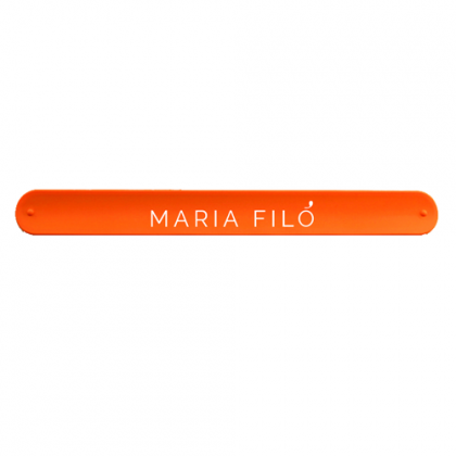 Custom Logo Silicone Slap Bracelet - Orange