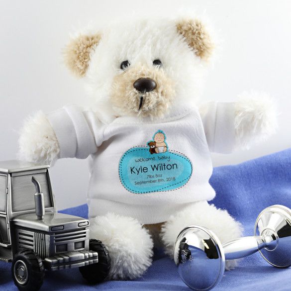 Personalized Teddy Bear for Baby Boy