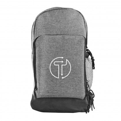 Heather Gray Promo Layover Tablet Sling Backpack