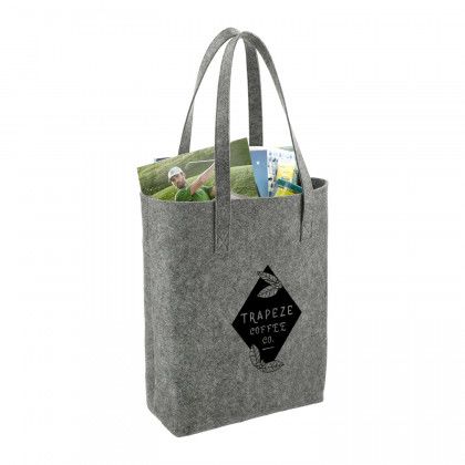 Promotional Recycled Felt Shopper Tote - side view