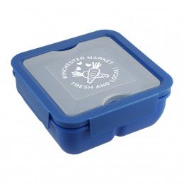 Imprinted Recycled Plastic Lunch To Go Set - Blue