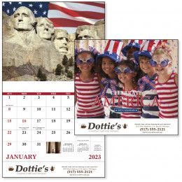 American Hanging Promotional Wall Calendar