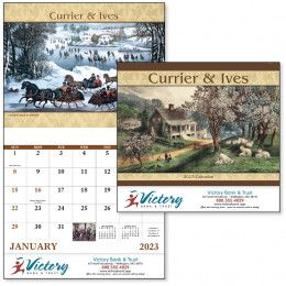 Custom Imprinted Currier and Ives Calenda