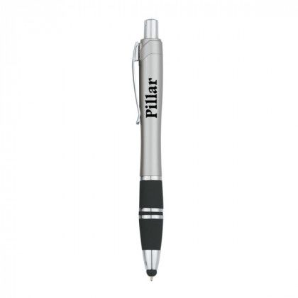 Silver Promotional Click Stylus Pen Custom Logo