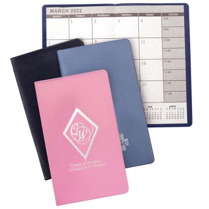 Custom Pocket Planner with Vinyl Cover - Budget Giveaways