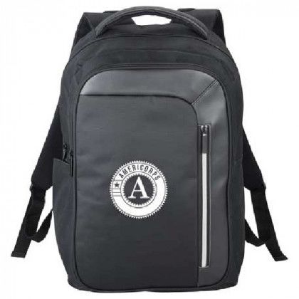 Vault Promotional RFID Blocking Computer Backpack with Logo - Black