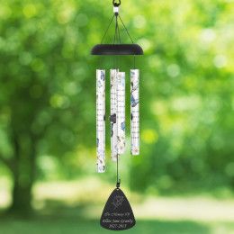 In Memory Of Personalized Memorial Sonnet Wind Chimes
