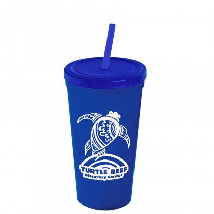 Promotional Sport Sipper 24 oz - Royal Blue Tumbler