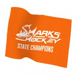 Printed Rally Towel in Colors 15" x 18" - Orange