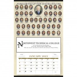 Presidents Hanger 12-Month Calendar Custom