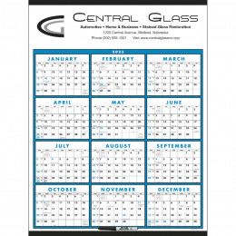 Custom Printed Span-A-Year Laminated Calendar