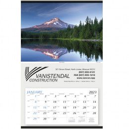 Large Custom Hanger Calendar with Stock Photo