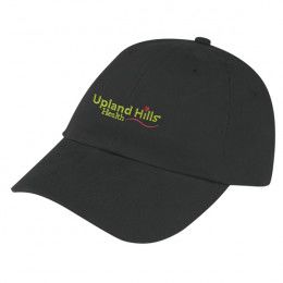 Cotton Twill Cap Embroidered with Logo |Black Promotional Cap