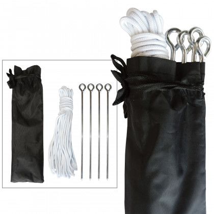 Full Color Design 10' Square Canopy Tent - Stake and rope kit