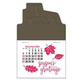 Custom Press-N-Stick Calendar - Bulldozer