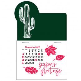 Imprinted Press-N-Stick Calendar - Cactus
