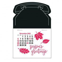 Custom Logo Press-N-Stick Calendar - Telephone