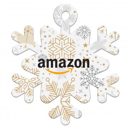 Full Color Logo Acrylic Holiday Ornaments - Snowflake Stock Shape