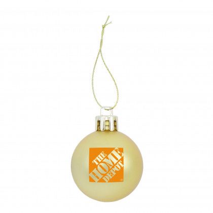 Printed Shatterproof Christmas Ornament - Gold