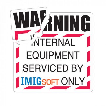 Custom Shape Destructible Security Decal - 7in x 7in