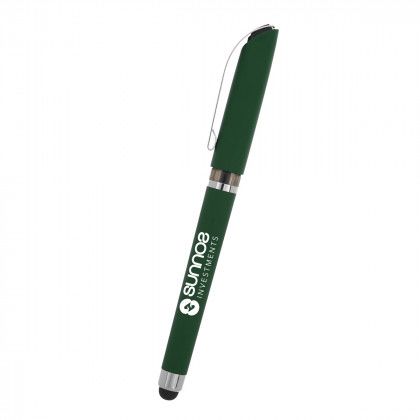 Imprinted Avendale Velvet Touch Stylus Gel Pen - Forest Green Imprinted Avendale Velvet Touch Stylus Gel Pen - Forest Green