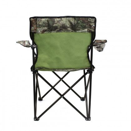 Logo Printed Camo Sports Chair - Back