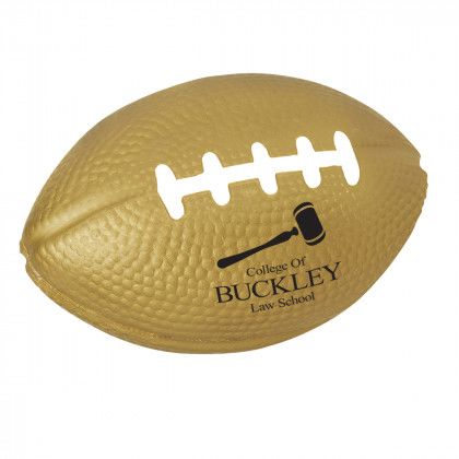 Small Gold Promo Football Stress Reliever