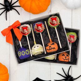 Photo Personalized Halloween Cake Pops - Set Of 12