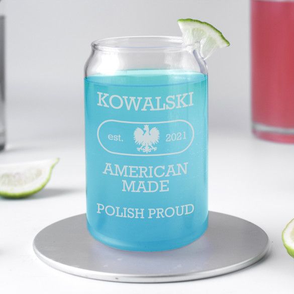 Polish Proud Can Shaped Glass