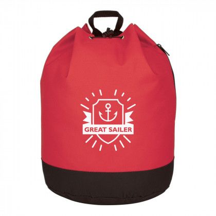 Red Drawstring Tote/Backpack Promotional