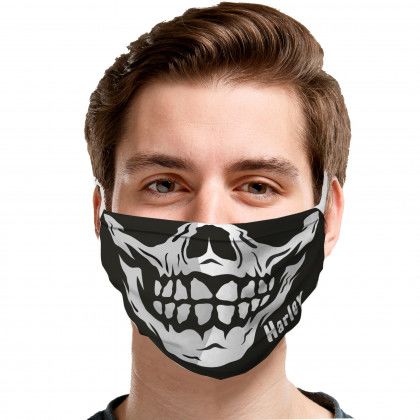 Smiling Skull Personalized Face Cover