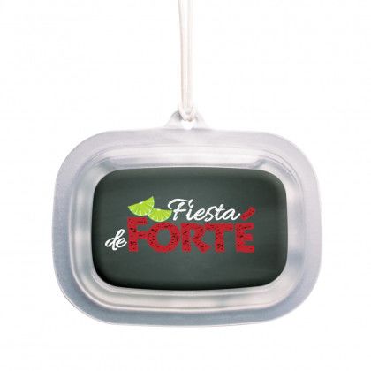 Custom Label Adscents Branded Auto Air Fresheners - Clear- New Car Scent