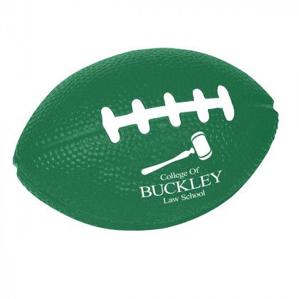 Small Forest Green Promo Football Stress Reliever