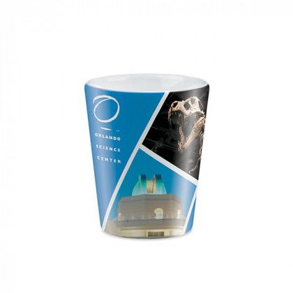 Custom Full Color Ceramic White Shot Glass