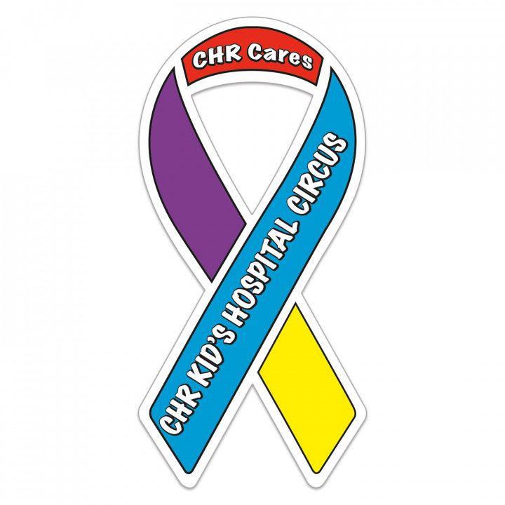 Small Ribbon Bumper Sticker Magnet | Custom Imprint Car Magnets