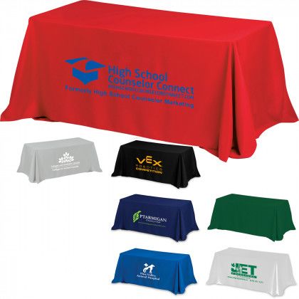 Custom Table Cover Throw-8 Foot-Four Sided - Colors