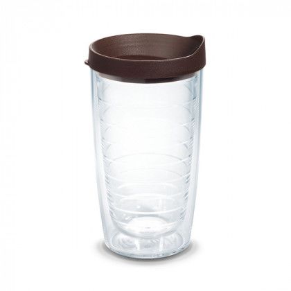 Full Color 16 oz. Classic Tervis with Lid brown