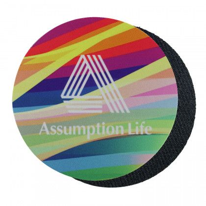 Full Color Dab Pads Round Fabric Mat 